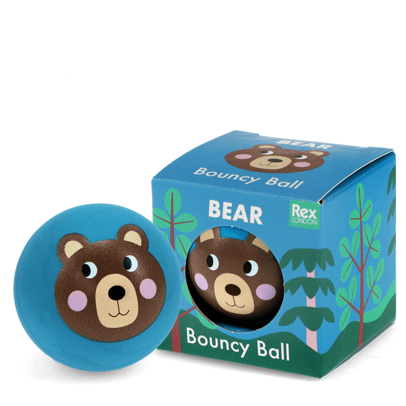 Rex London Bouncy Ball - Bear (blue)