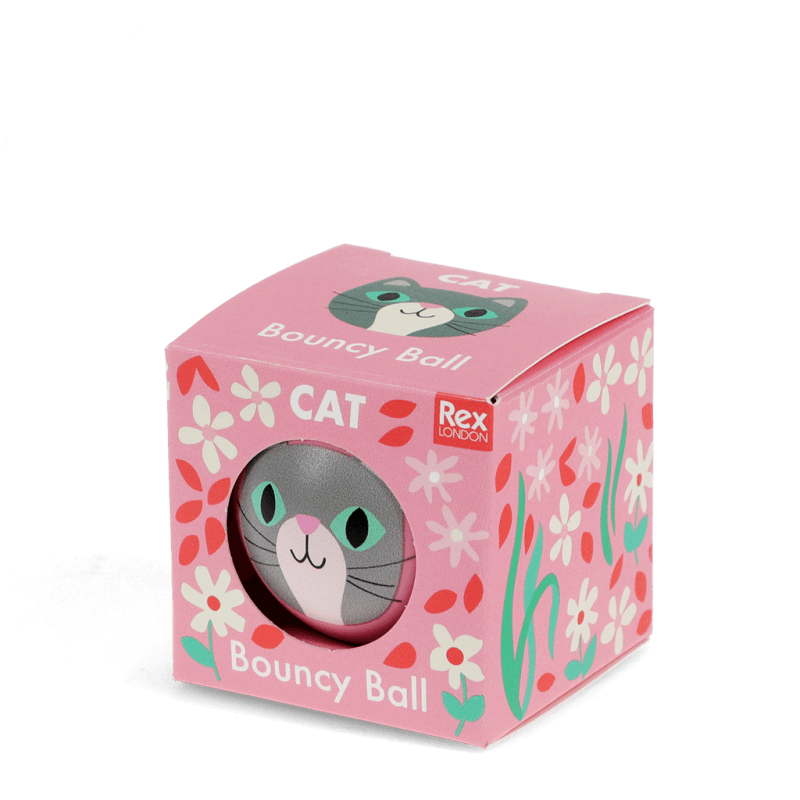 Rex London Bouncy Ball - Cat (pink)