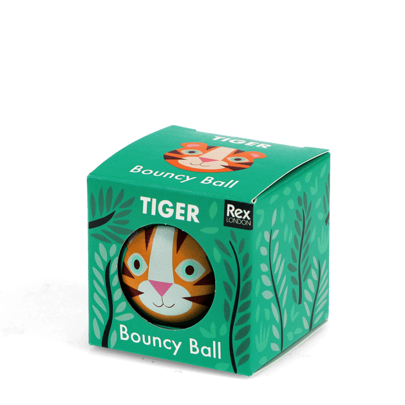 Rex London Bouncy Ball - Tiger (green)
