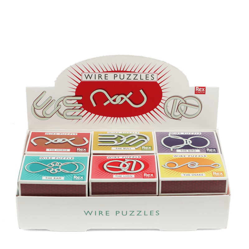 Rex London Brain Teaser Wire Puzzle - Assorted