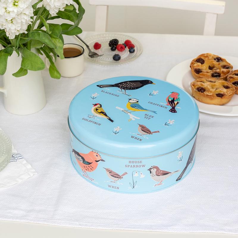 rex london Cake storage tin - Garden Birds