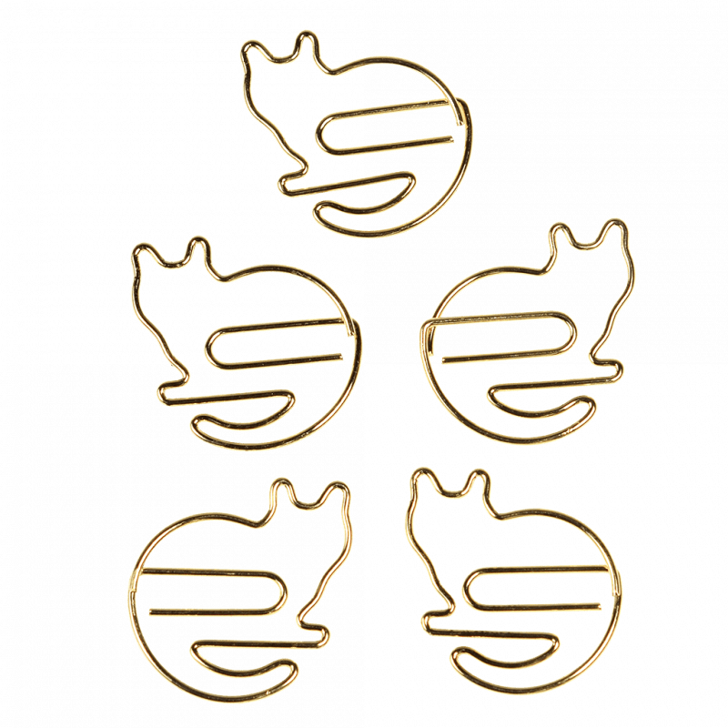 Rex London Cat Paper Clips (set Of 5) - Nine Lives