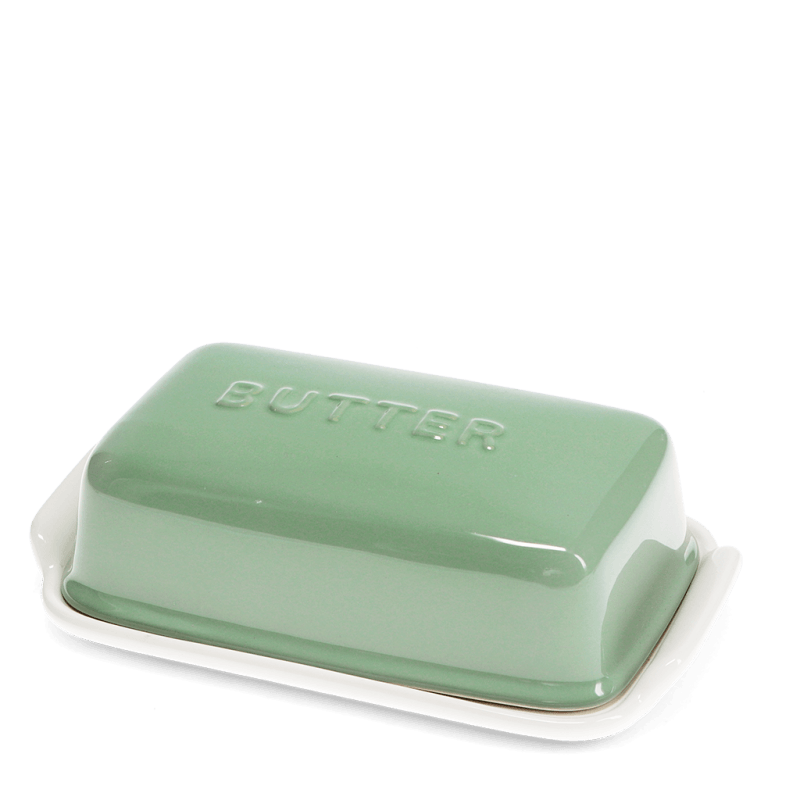 Rex London Ceramic Butter Dish - Green