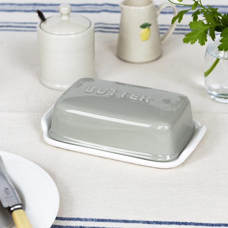 rex london Ceramic butter dish - Grey
