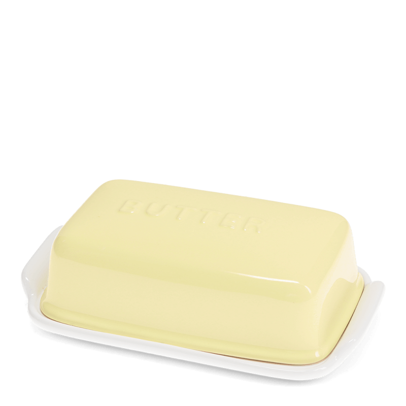 Rex London Ceramic Butter Dish - Yellow