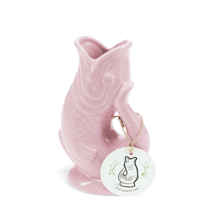 Rex London Ceramic Fish Vase - Pink