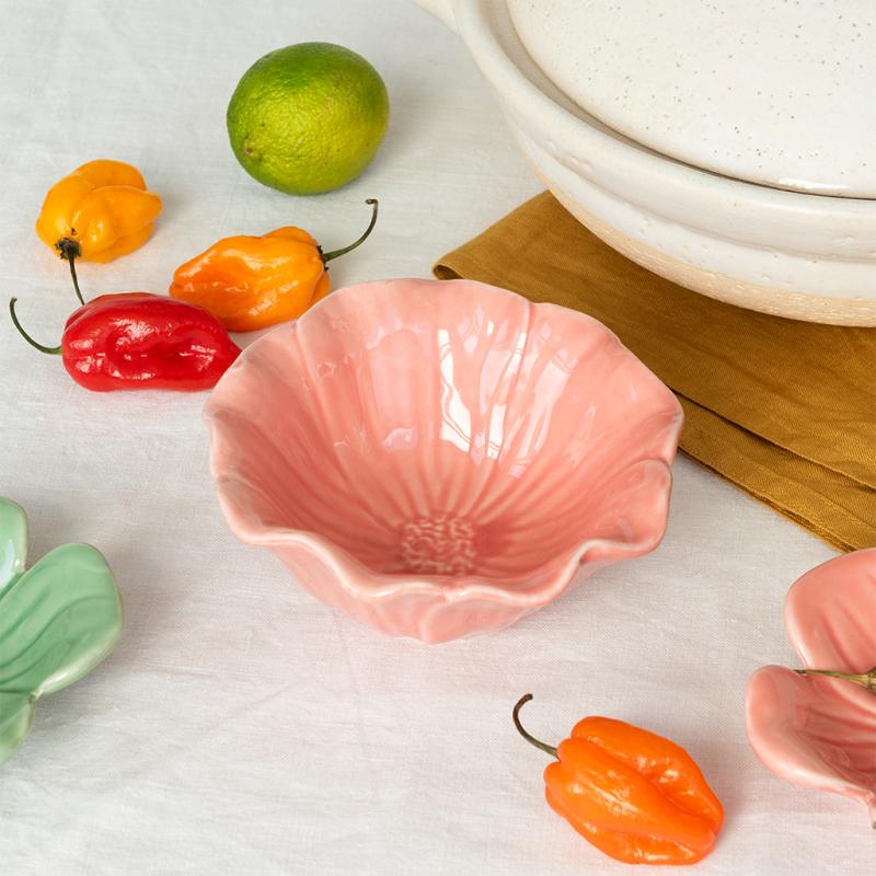 rex london Ceramic flower bowl 13cm - Pink