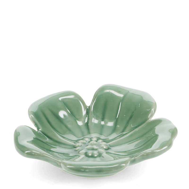 Rex London Ceramic Flower Dish 11cm - Green