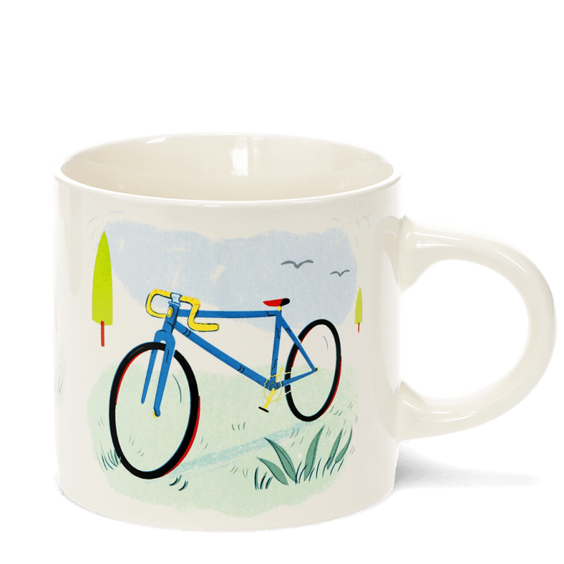Rex London Ceramic Mug 350ml - Cyclist