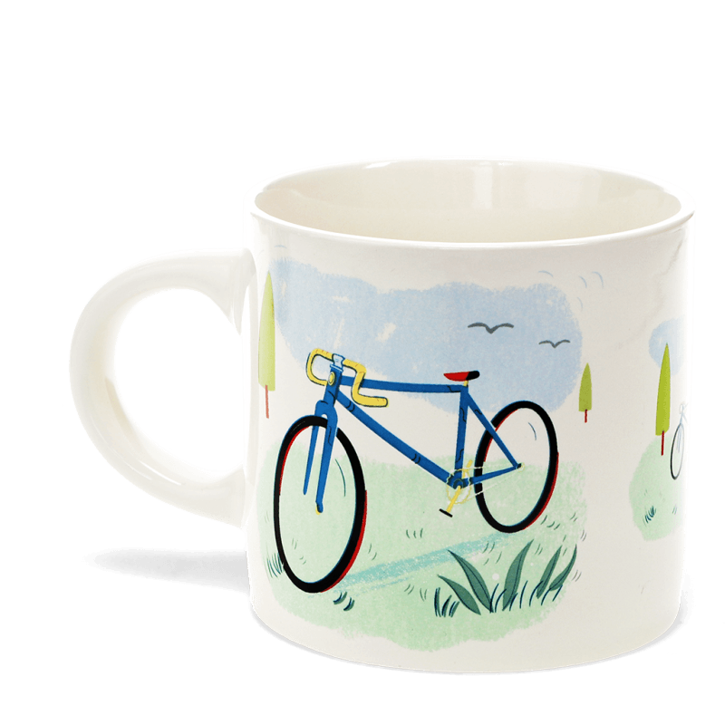 Rex London Ceramic Mug 350ml - Cyclist