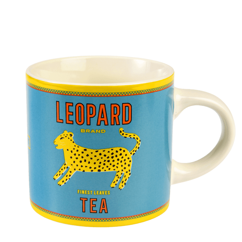 Rex London Ceramic Mug 350ml - LEOPARD