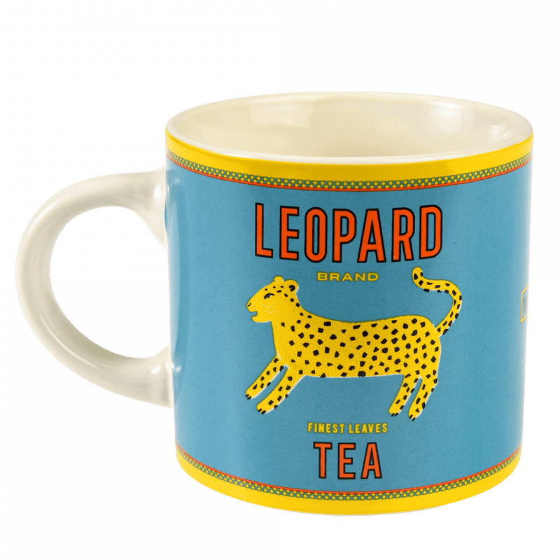 Rex London Ceramic Mug 350ml - LEOPARD