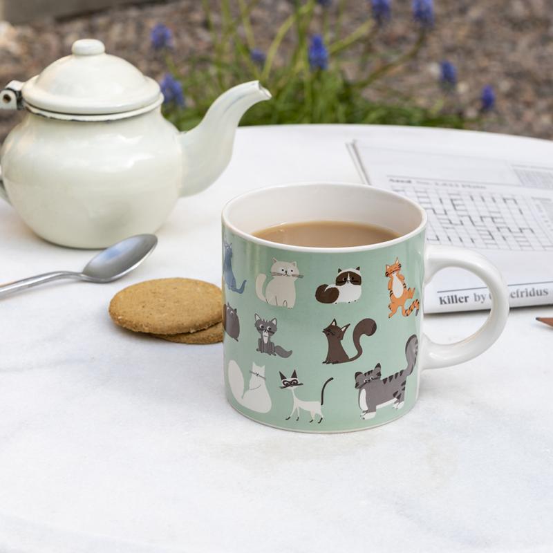 rex london Ceramic mug 350ml - Nine Lives