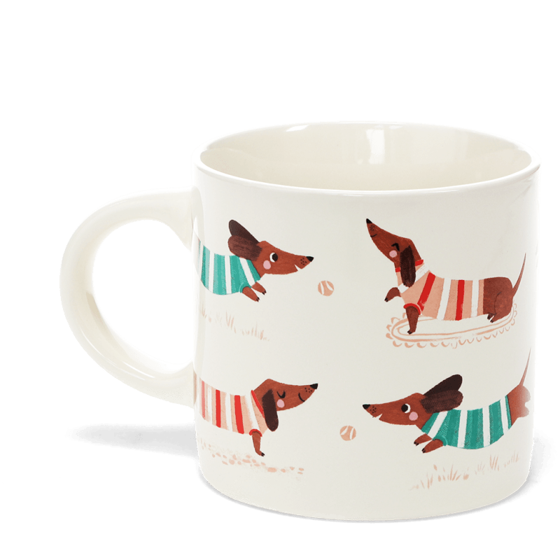 Rex London Ceramic Mug 350ml - Sausage Dog