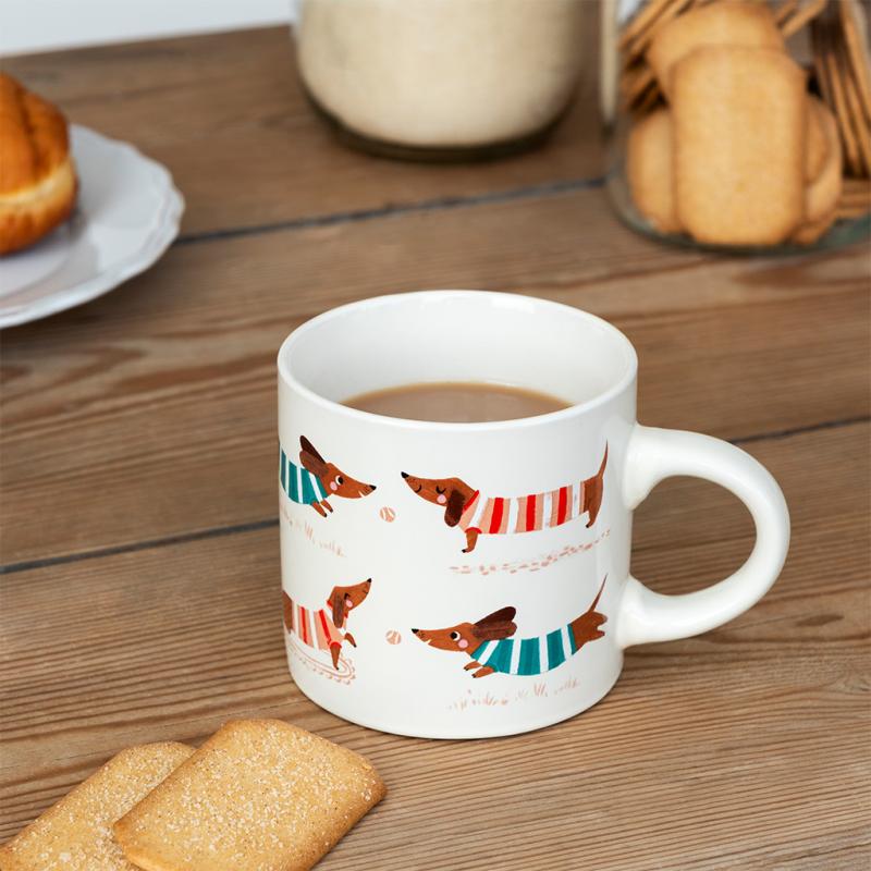 rex london Ceramic mug 350ml - Sausage Dog