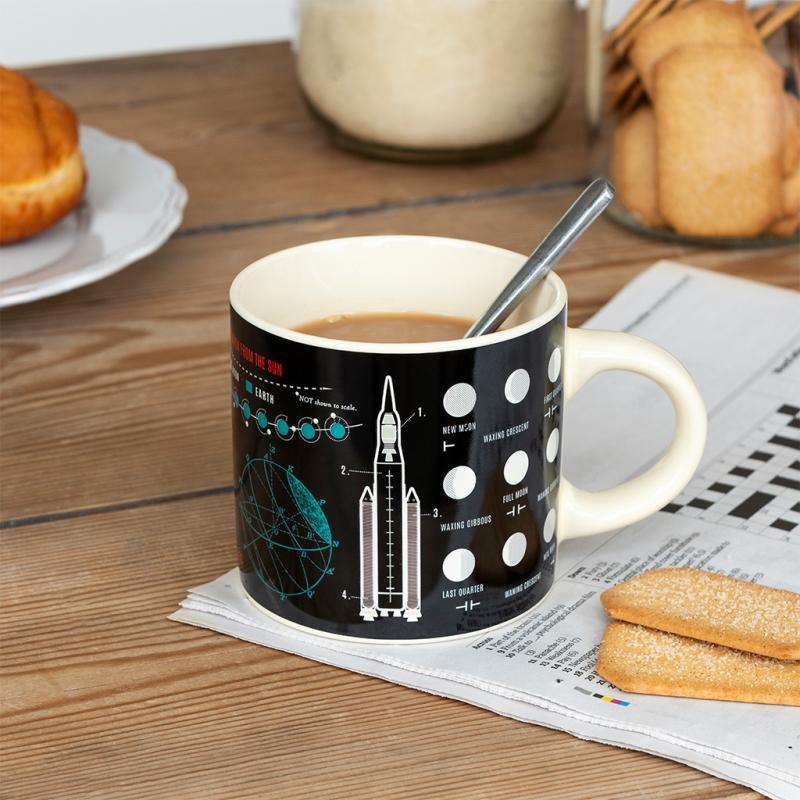 rex london Ceramic mug 350ml - Space