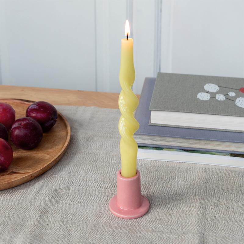 rex london Ceramic tube candle holder - Pink