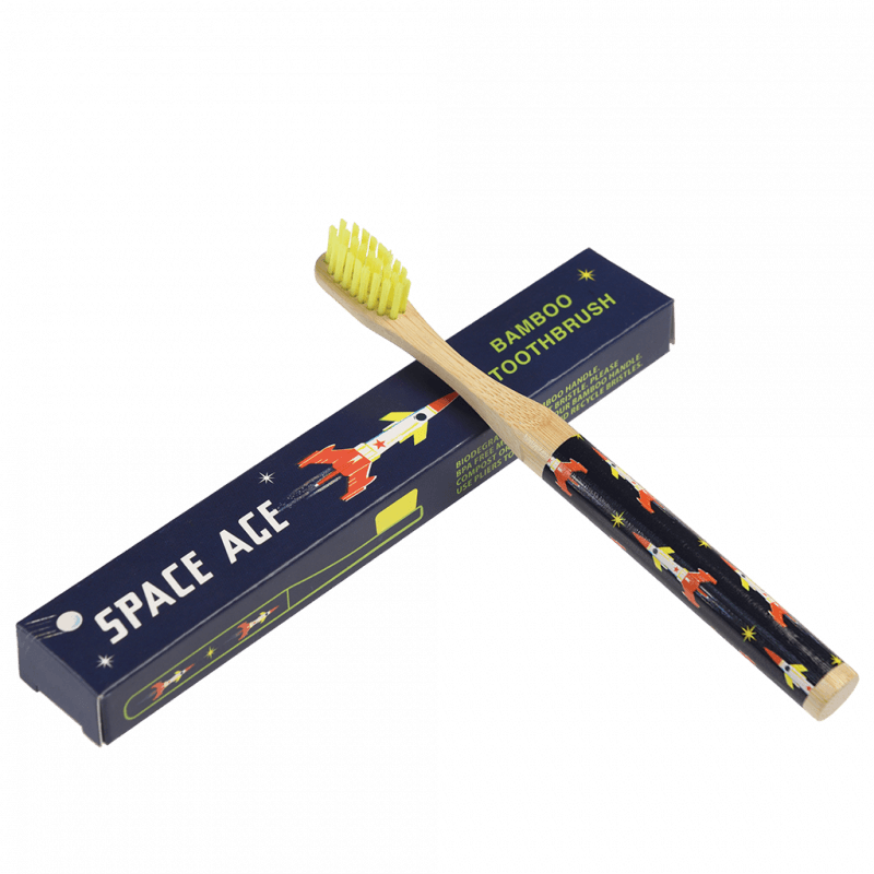 Rex London Children's Bamboo Toothbrush - Space Age