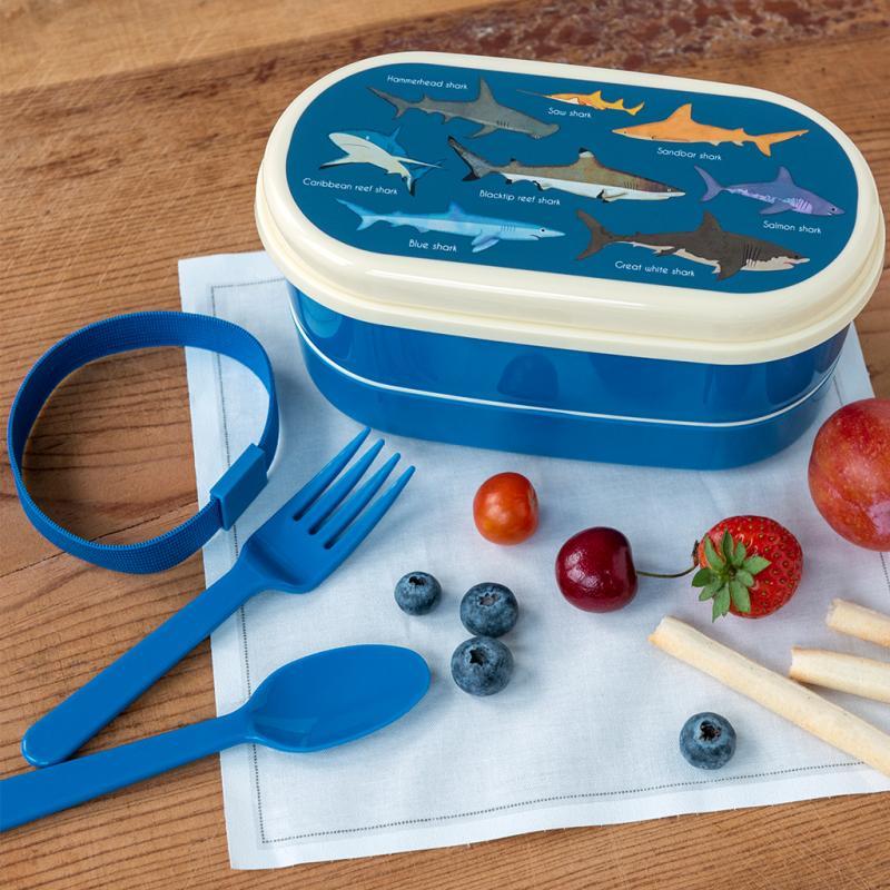 rex london Children's bento box - Sharks