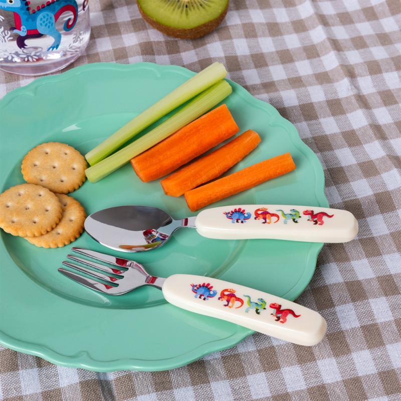 rex london Children's cutlery set - Baby Dinos