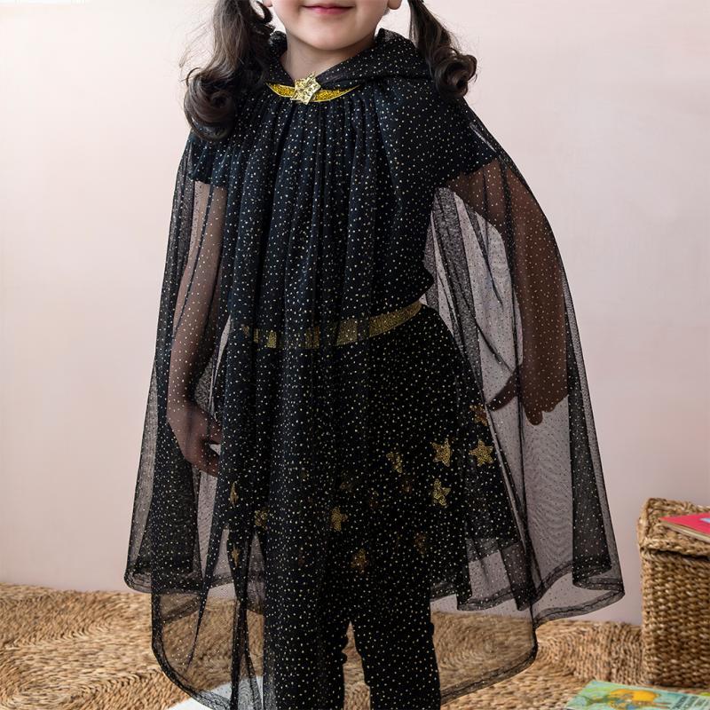 rex london Children's glitter cape - Black