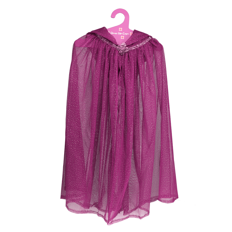 Rex London Children's Glitter Cape - Dark Pink