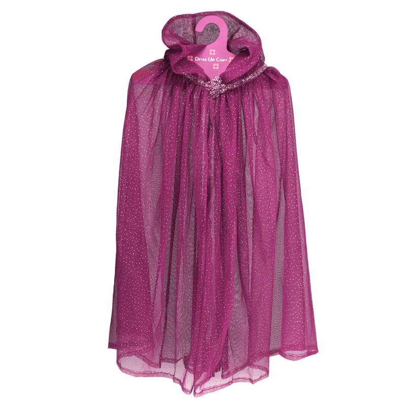 Rex London Children's Glitter Cape - Dark Pink