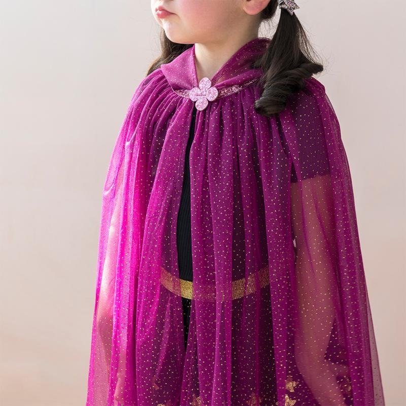 rex london Children's glitter cape - Dark pink