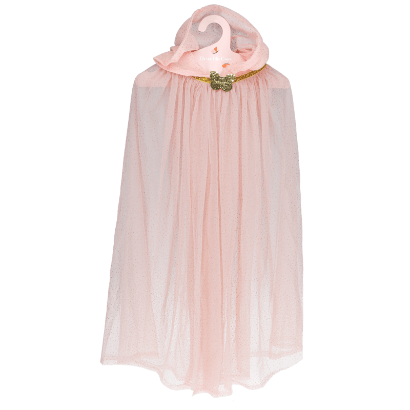 Rex London Children's Glitter Cape - Light Pink