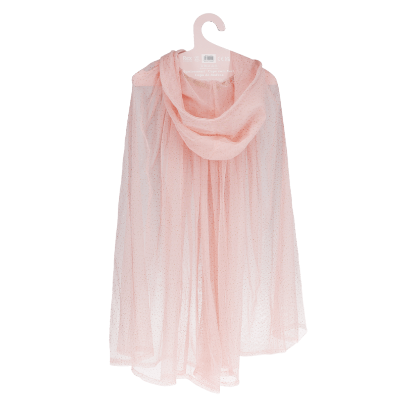 Rex London Children's Glitter Cape - Light Pink