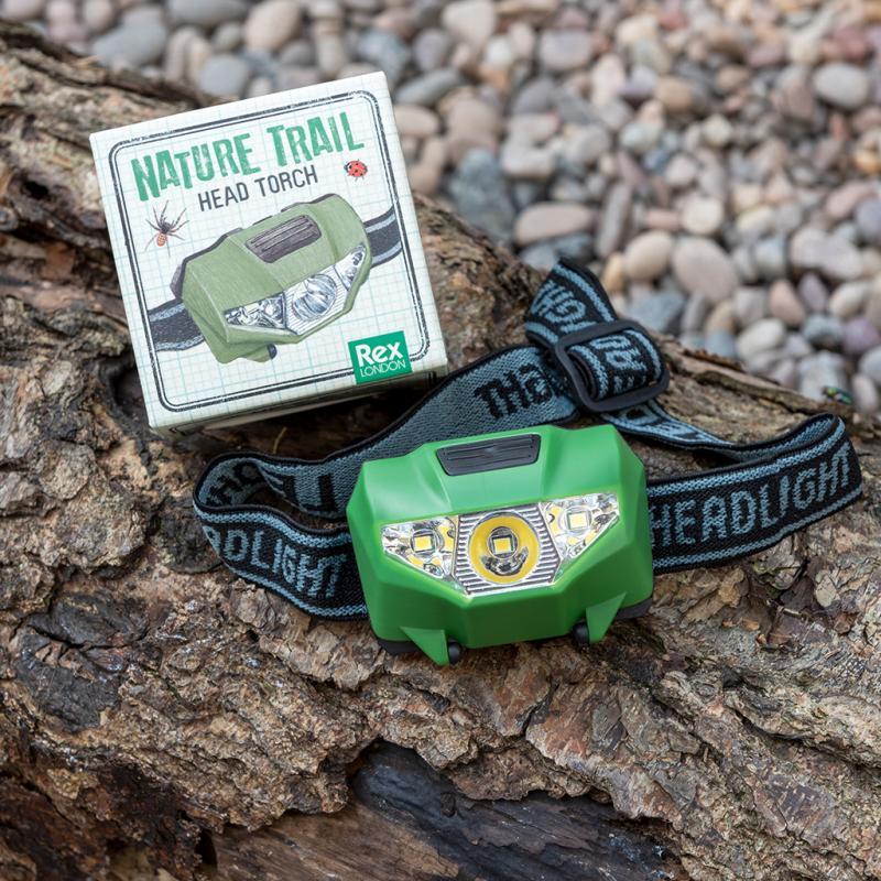 rex london Children's LED head torch - Nature Trail