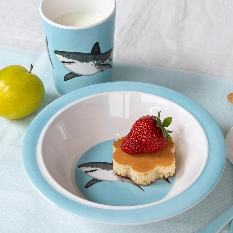rex london Children's melamine bowl - Sharks