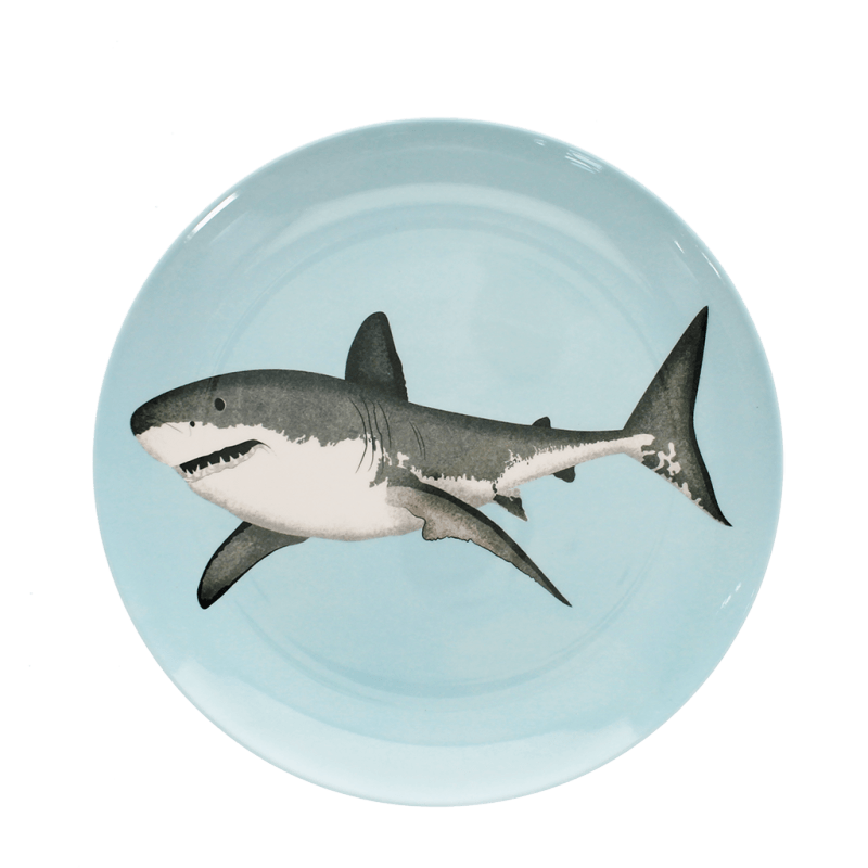 Rex London Children's Melamine Plate - Sharks