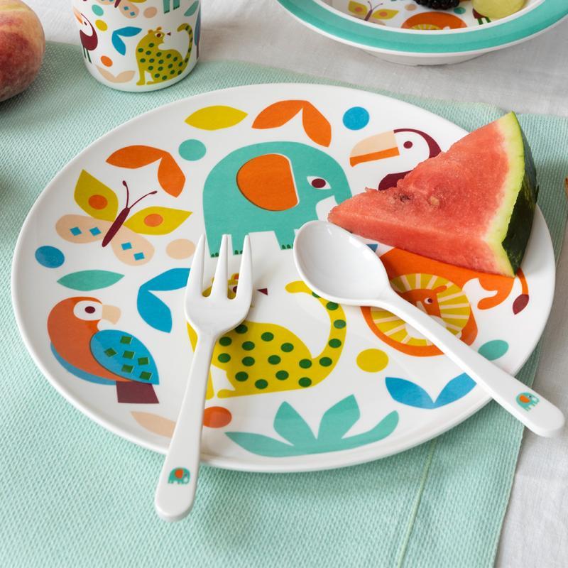 rex london Children's melamine plate - Wild Wonders