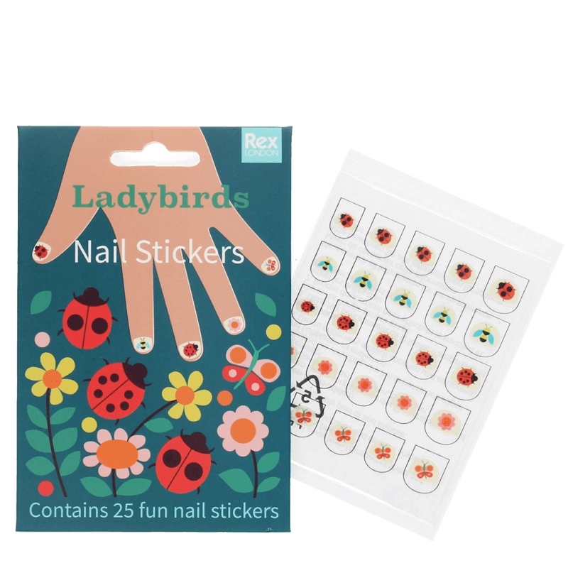 Rex London Children’s Nail Stickers - Ladybird