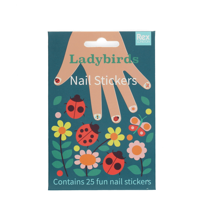 Rex London Children’s Nail Stickers - Ladybird