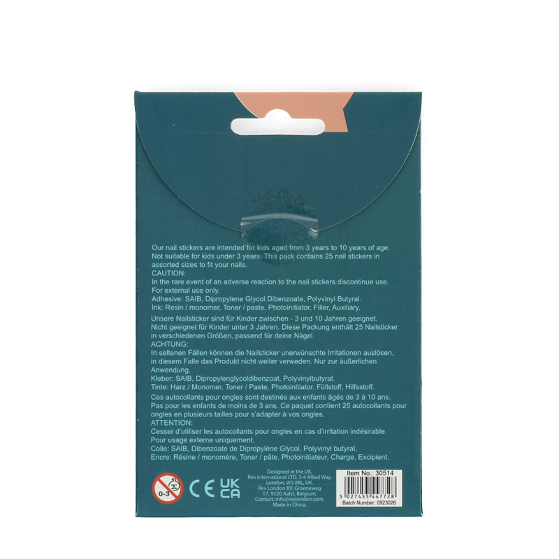 Rex London Children’s Nail Stickers - Ladybird