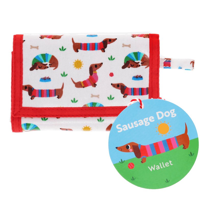 Rex London Children's Wallet - Sunny Sausage Dog