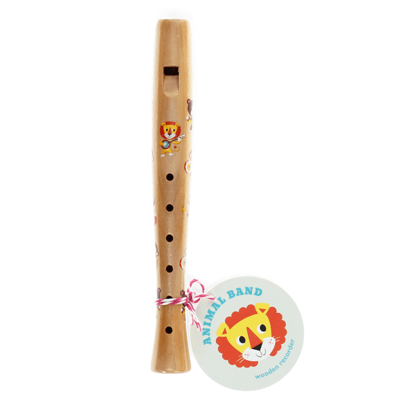 Rex London Children's Wooden Recorder - Animal Band