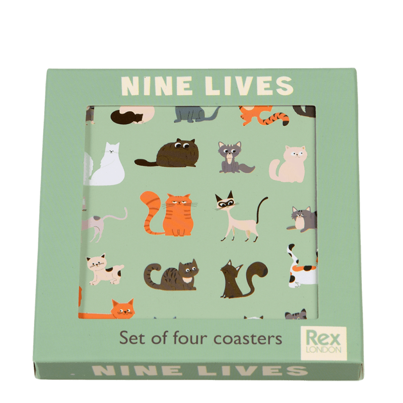 Rex London Coasters (set Of 4) - Nine Lives