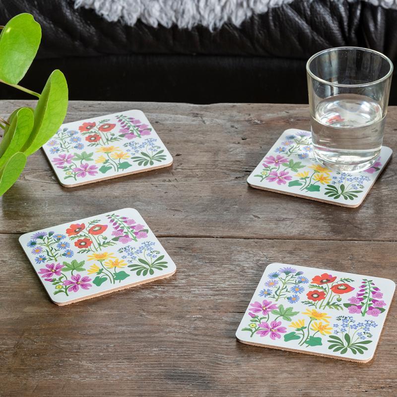 rex london Coasters (set of 4) - Wild Flowers