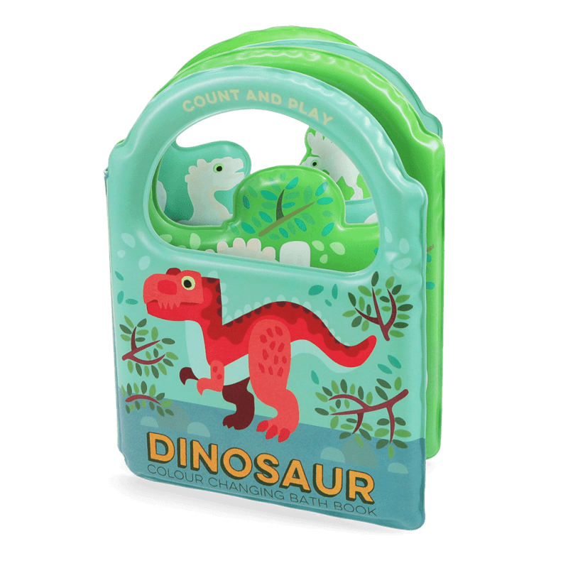 Rex London Colour Changing Bath Book - Baby Dinos