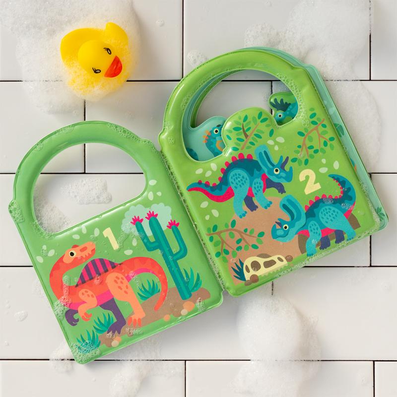 rex london Colour changing bath book - Baby Dinos