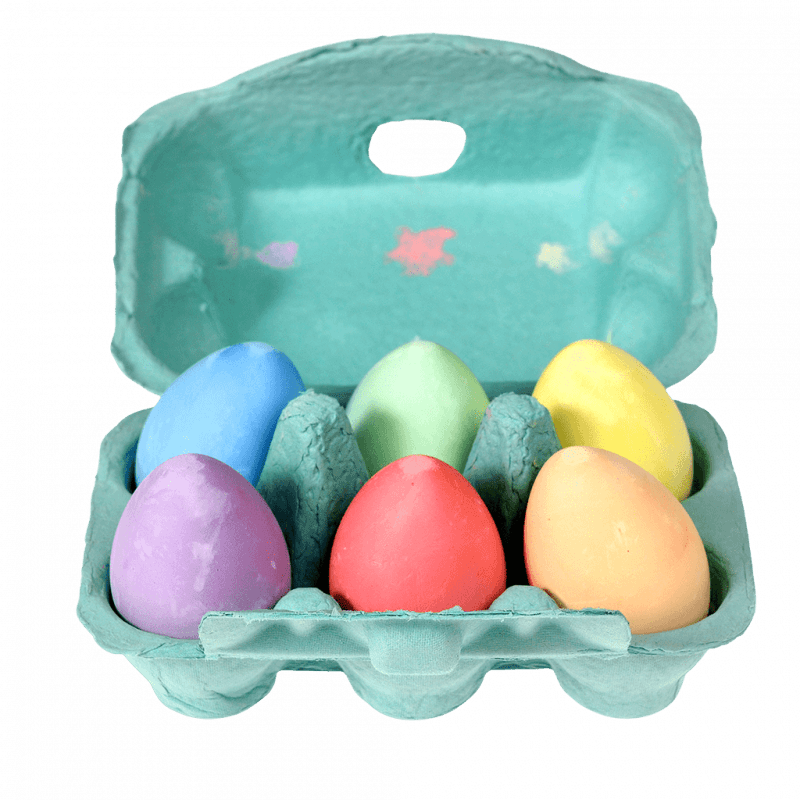 Rex London Coloured Chalk Eggs (set Of 6)