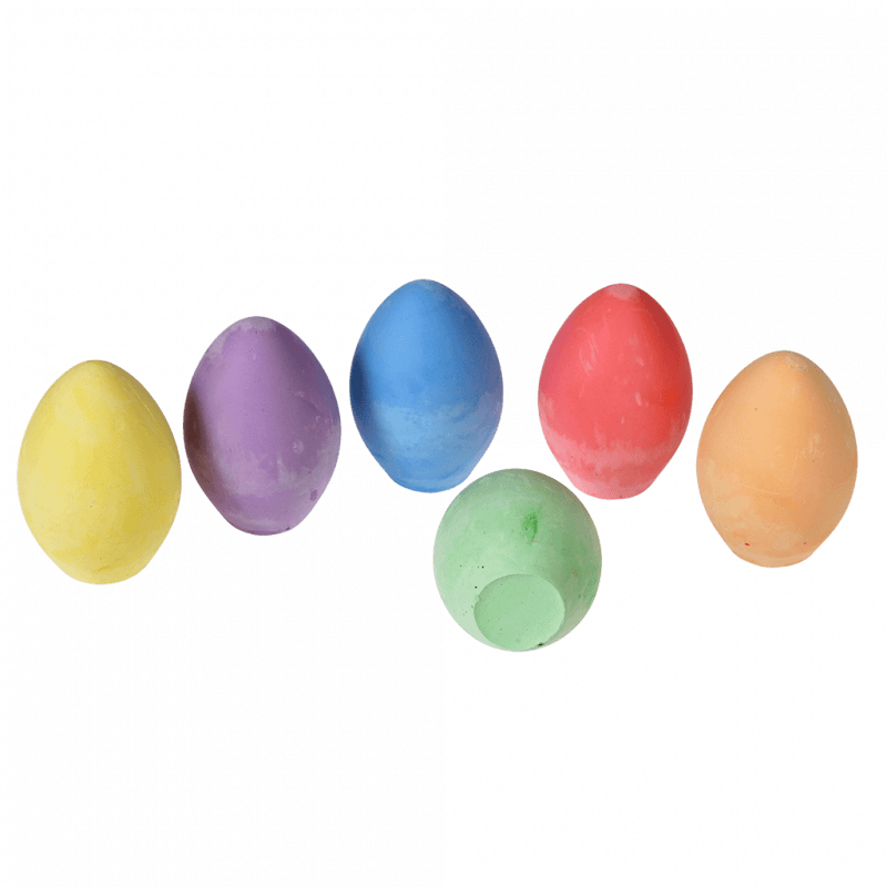 Rex London Coloured Chalk Eggs (set Of 6)