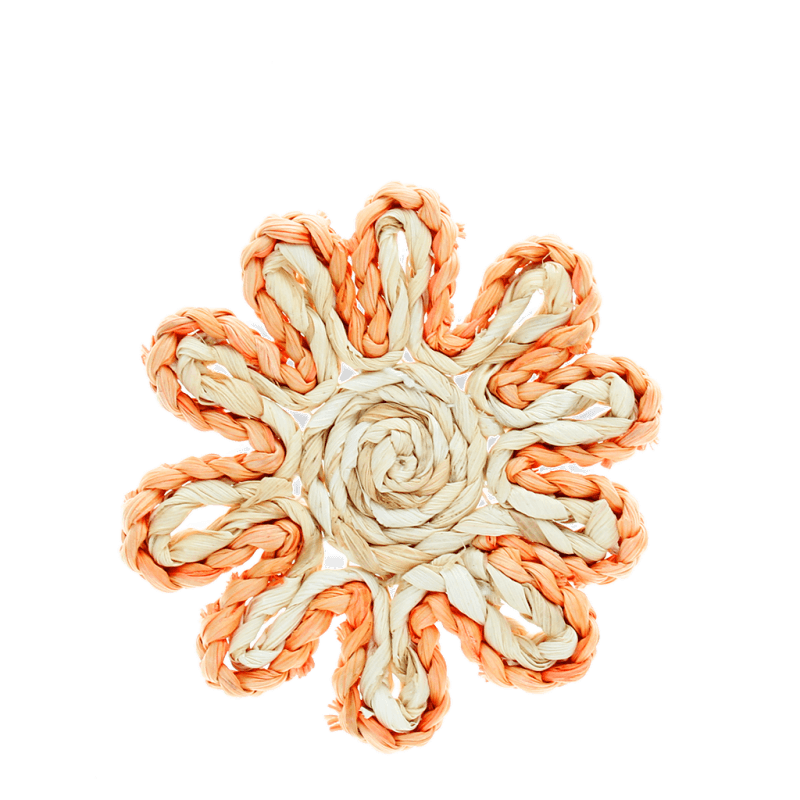 Rex London Corn Husk Coaster - Orange