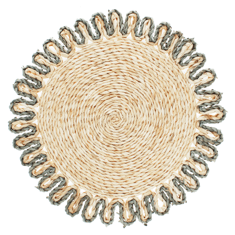 Rex London Corn Husk Placemat - Grey