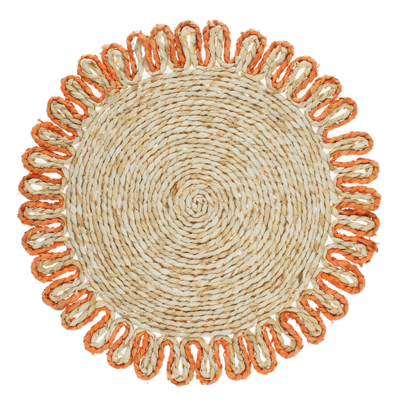 Rex London Corn Husk Placemat - Orange