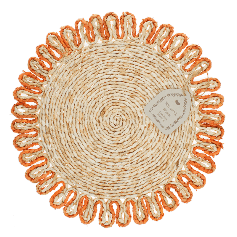 Rex London Corn Husk Placemat - Orange
