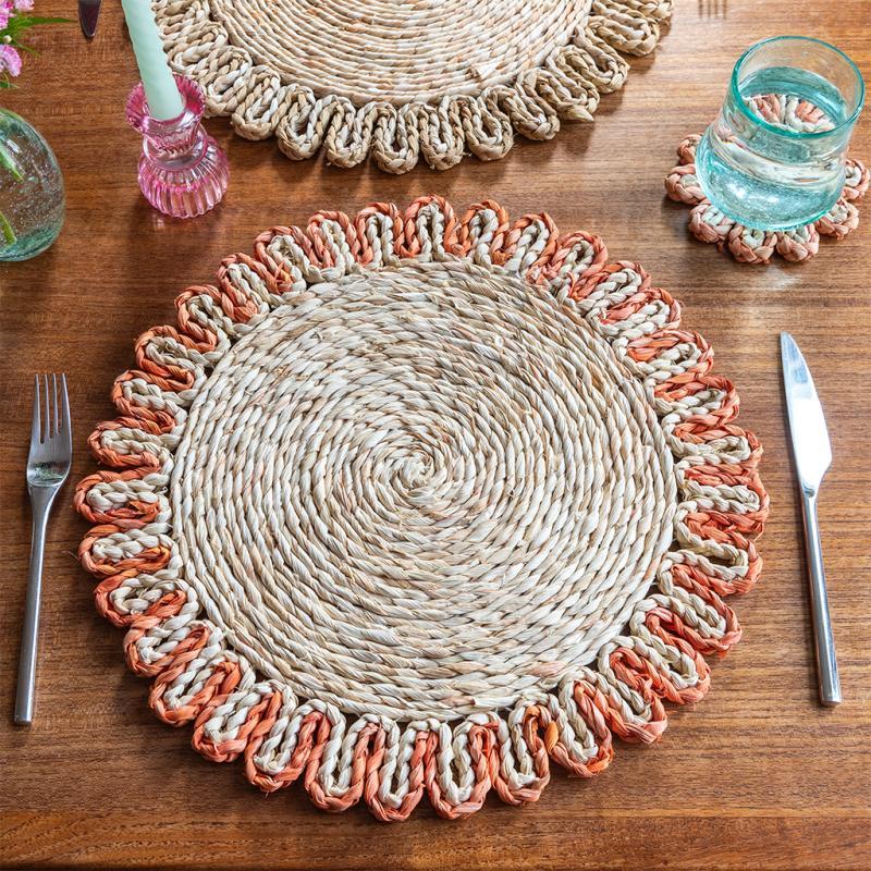rex london Corn husk placemat - Orange